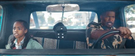 Jamie Foxx and Zion Broadnax in Day Shift (2022)