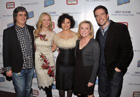 Anne Heche, Miguel Arteta, Alia Shawkat, Ed Helms, and Nancy Utley at an event for Cedar Rapids (2011)