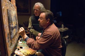 Michael Campus and Thomas Kinkade in Thomas Kinkade's Christmas Cottage (2008)
