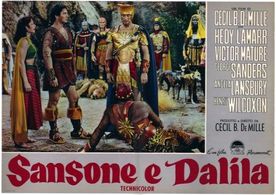 Hedy Lamarr, Victor Mature, George Sanders, and Henry Wilcoxon in Samson and Delilah (1949)