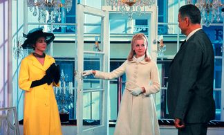 Catherine Deneuve, Anne Vernon, and Harald Wolff in The Umbrellas of Cherbourg (1964)