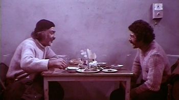 Mohamad Ali Fardin and Faramarz Gharibian in Ghazal (1976)