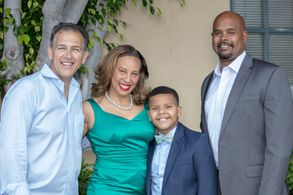 With John D'Aquino and parents Kiana and Craig Mitchell