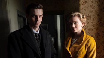 Ben Ewing and Natalie Mitson in The Last Bus (2021)