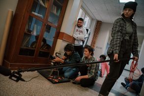 Azman Abdulla, Camonte Brown, Elijah Bigler, Makeddi Pugh, and Luis O. Juarez in Higher Knowledge