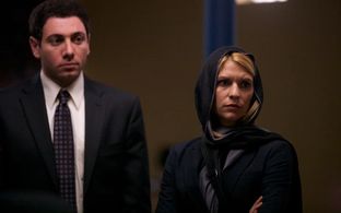 Claire Danes and Hrach Titizian in Homeland (2011)