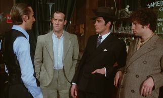 Alain Delon, Dennis Berry, Christian de Tillière, and Lionel Vitrant in Borsalino (1970)