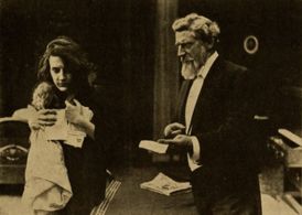 Pauline Bush and Murdock MacQuarrie in The Forbidden Room (1914)