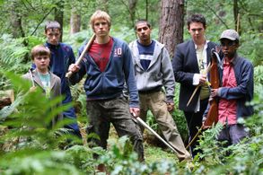 Naveed Choudhry, Aidan Parsons, and Ryan Hawley in Survivors (2008)