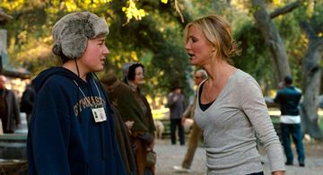 With Cameron Diaz in 