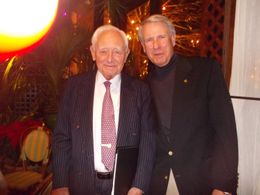 Dan Gifford with Judge Milton Mollen, NYPD corruption commission chairman. Both documented NYPD brutality, theft, abuse 