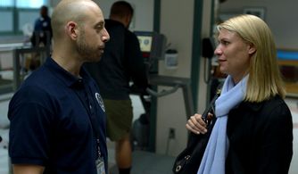 Anthony Michael Lopez and Clare Danes in Homeland.