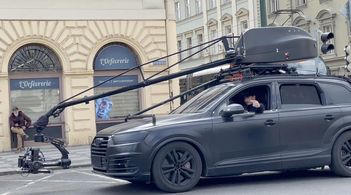 action director Martin Goeres driving the Russian Arm in Prague
