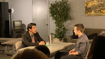 Performing at a international actors showcase in Sherman Oaks, CA February 2020