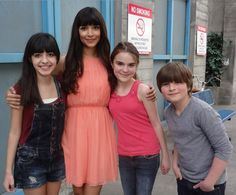 Stone Eisenmann on the set of New Girl