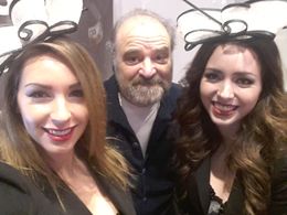 Film gala w/ two lovely starlets.