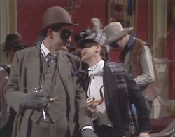 Francesca Annis and James Warwick in Partners in Crime (1983)