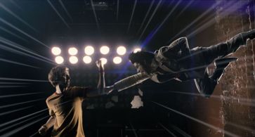 Michael Cera and Satya Bhabha in Scott Pilgrim vs. the World (2010)