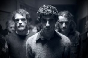 Giorgi Grdzelidze , Irakli Kvirikadze and Giorgi Khurtsilava behind the scenes of Hostages (2017)