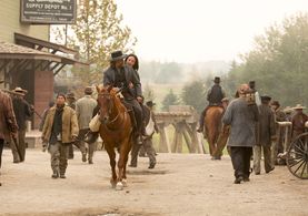 Anson Mount and Angela Zhou in Hell on Wheels (2011)