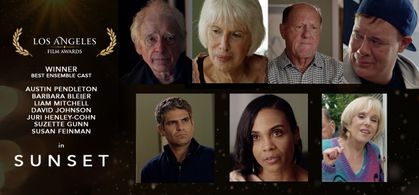 Barbara Bleier, Liam Mitchell, Austin Pendleton, Juri Henley-Cohn, Suzette Gunn, Susan Feinman, and David Johnson in Sun