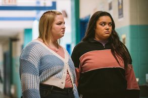 Jana Morrison and Samantha Aucoin in Astrid and Lilly Save the World (2022)