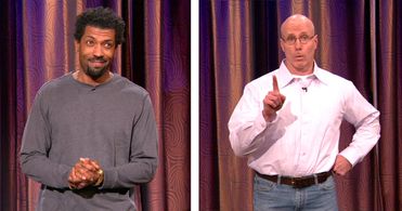 Brian Kiley and Deon Cole in Conan (2010)