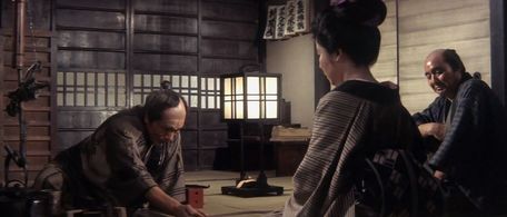 Reiko Fujiwara and Yoshio Yoshida in Zatoichi on the Road (1963)
