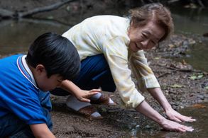 Youn Yuh-jung and Alan Kim in Minari (2020)