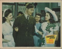 Gene Tierney, Claire James, Viola Moore, and John Sutton in Thunder Birds: Soldiers of the Air (1942)