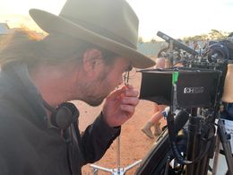 Kurt Martin on the set of Moon Rock for Monday