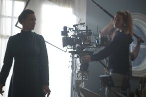 Zoë White and Yvonne Strahovski in The Handmaid's Tale (2017)