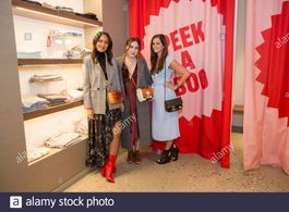 Taye Hansberry, Laura Barrett Larkins, and Ashley Sutton attend an event in Los Angeles