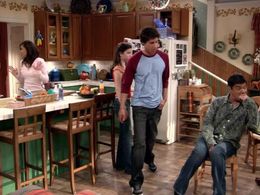 Constance Marie, Bryan Fisher, George Lopez, and Masiela Lusha in George Lopez (2002)