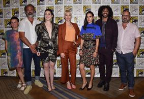 Jennifer Connelly, Graeme Manson, Steven Ogg, Alison Wright, Mickey Sumner, Lena Hall, and Daveed Diggs at an event for 