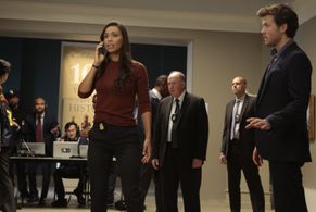 Amaury Nolasco, Ilfenesh Hadera, and Jack Cutmore-Scott in Deception (2018)