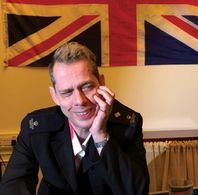 Michael Fausti on the set of Burnt Flowers