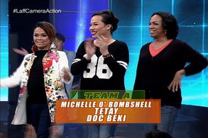 Kenneth Ocampo, Michelle O'Bombshell, and Doc Beki in Laff Camera Action (2016)