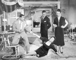Nono Arsu, Sara Montiel, Abel Salazar, and Dalia Íñiguez in Ella, Lucifer y yo (1953)