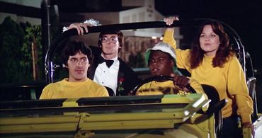 Debra Clinger, David Damas, Joel Kenney, and David Naughton in Midnight Madness (1980)