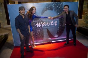 Baron Geisler, Don Gerardo Frasco, and Ilona Struzik at an event for Waves (2015)