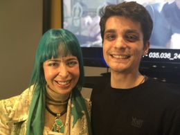 Eleonora Fani and Federico Campaiola (voice of Chris - CREATORS The Past - Italian version)