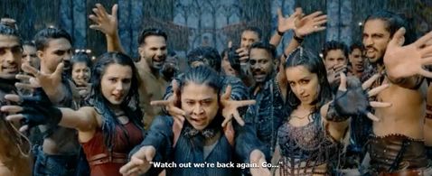 Varun Dhawan, Shraddha Kapoor, Dharmesh Yelande, Raghav Juyal, Salman Yusuff Khan, and Caroline Wilde