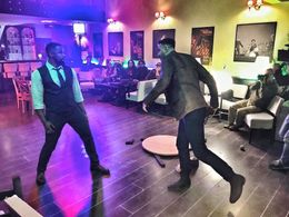 Michael Jai White and Cosmin Dominte in The Hard Way (2019)