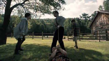 Sean Bridgers, Pollyanna McIntosh, Lauren Ashley Carter, and Zach Rand in The Woman (2011)
