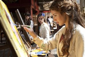 Laure de Clermont-Tonnerre and Louise Bourgoin in The Extraordinary Adventures of Adèle Blanc-Sec (2010)