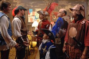Matthew Lillard, Martin Klebba, Chris Wylde, and Owen Benjamin in All's Faire in Love (2009)