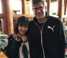 on the set of Crow's Blood