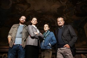 Klára Melísková, Miroslav Krobot, Stanislav Majer, and Tereza Ramba in Blue Shadows (2016)