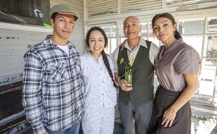 Set of PAZ- Michael Blake Kruse, Heidi Martin, Armando DuBon Jr., Elena Sahagun,